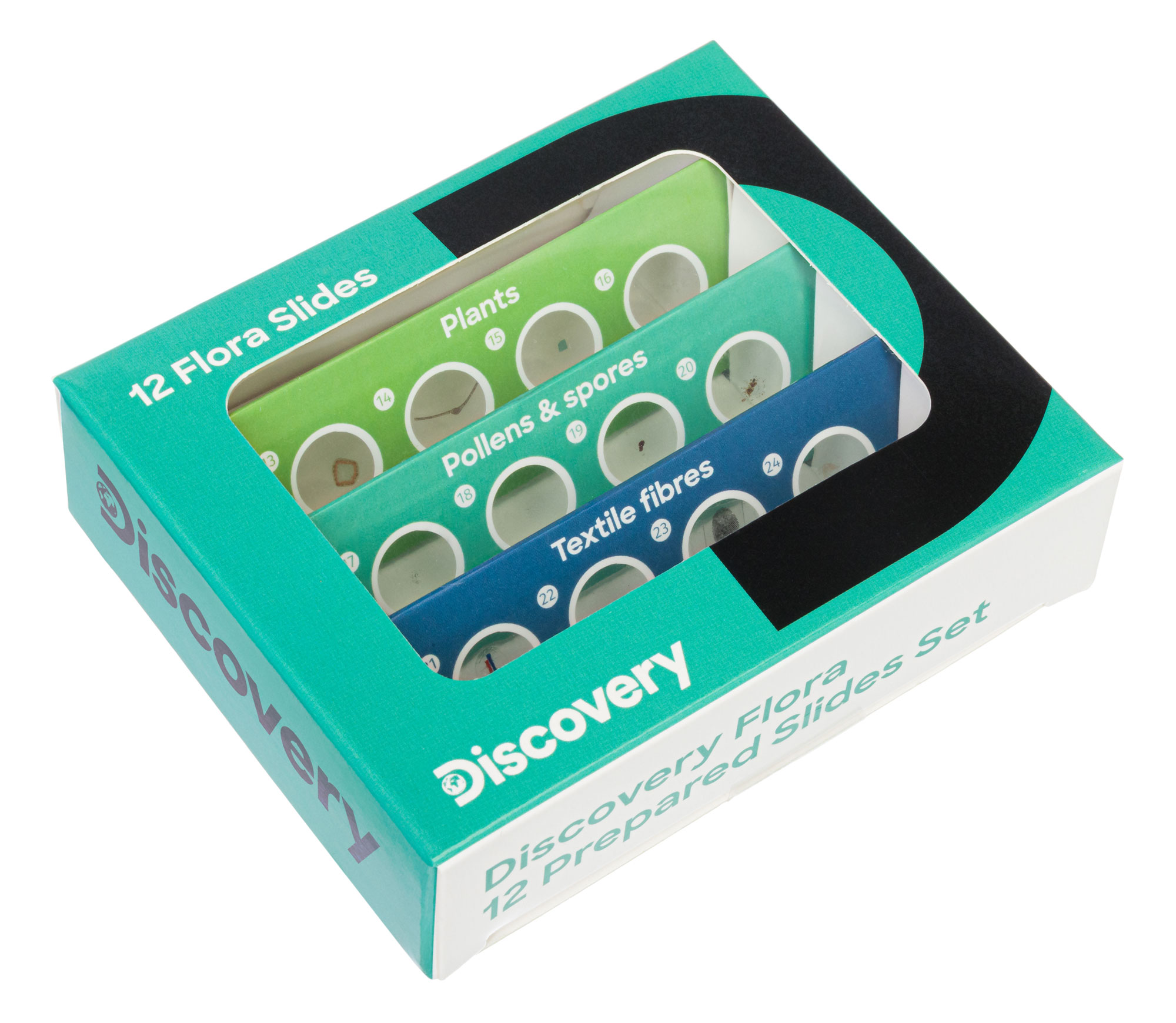 Комплект подготвени проби Levenhuk Discovery Flora 12