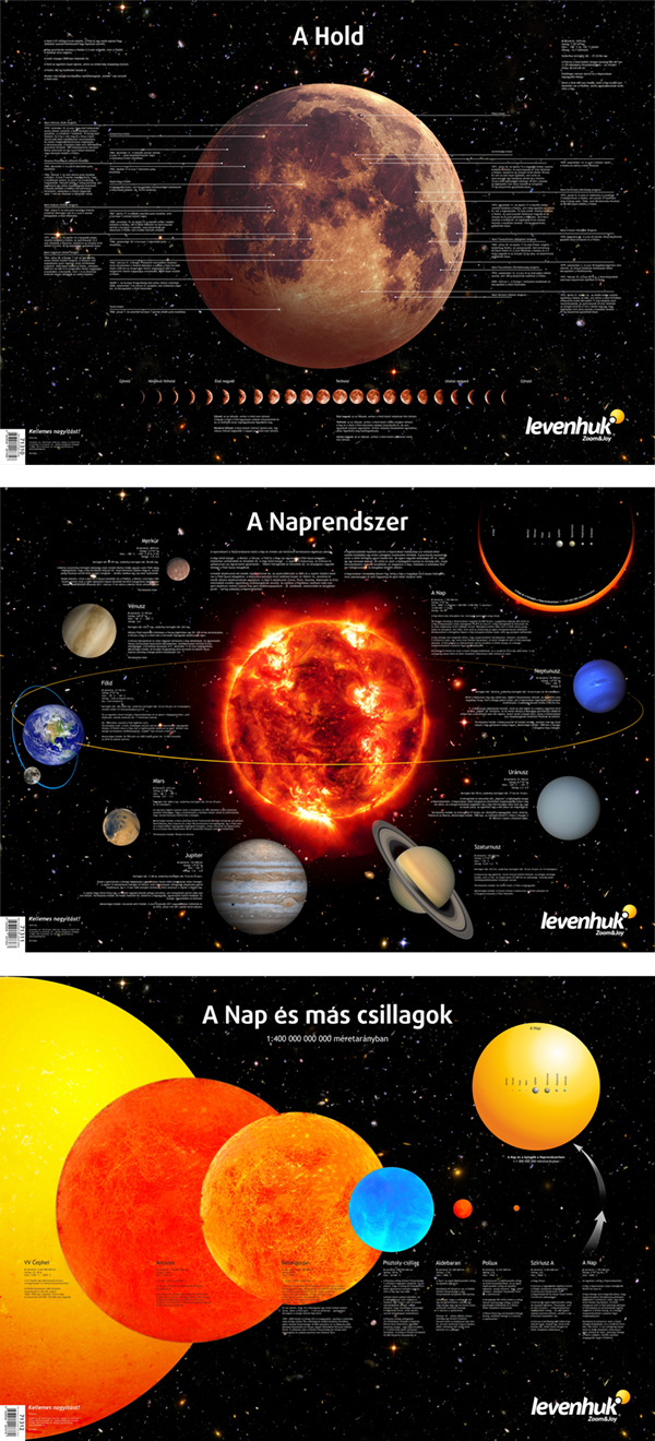 Комплект космически плакати Levenhuk